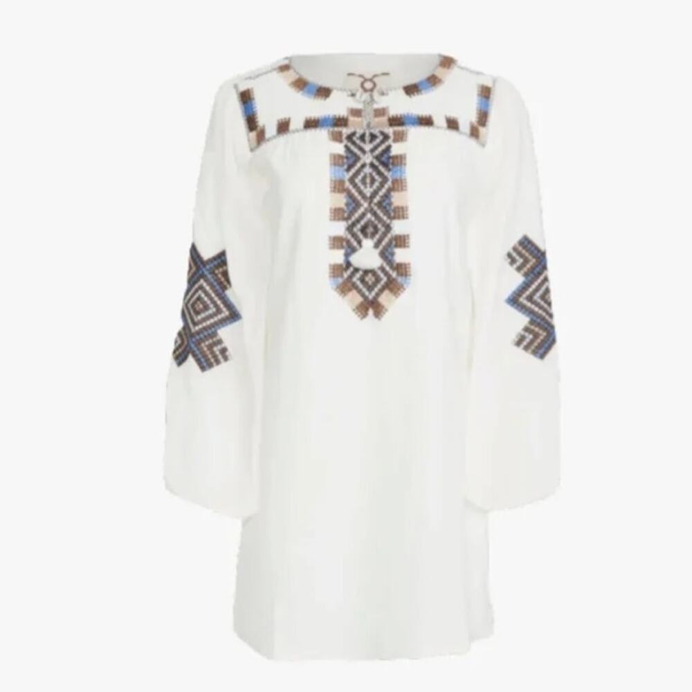 Figue Dress Nara Tunic Embroidered Size Large